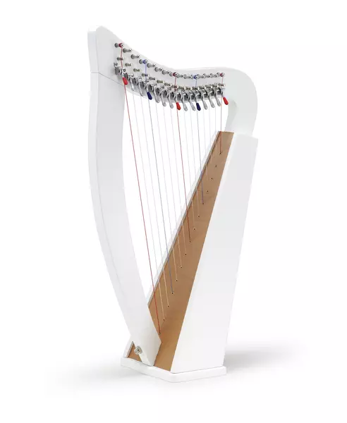 クリスハープ　ホワイト　15弦 レンタル 【人気の15弦小型ハープ♪】Chris harp （パッションホワイト